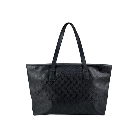 Gucci GG Imprime 2way Tote Bag PVC Leather Black Plastic