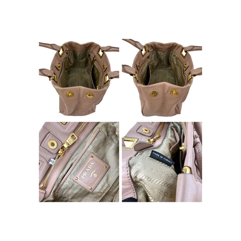 Prada Vitello Leather Bow Handbag