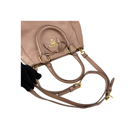 Prada Vitello Leather Bow Handbag