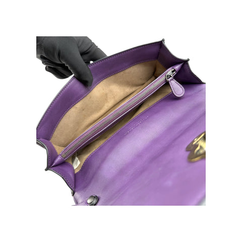 Bottega Veneta Purple Nappa Intrecciato Olimpia Knot crossbody bag