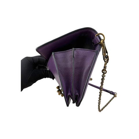 Bottega Veneta Purple Nappa Intrecciato Olimpia Knot crossbody bag