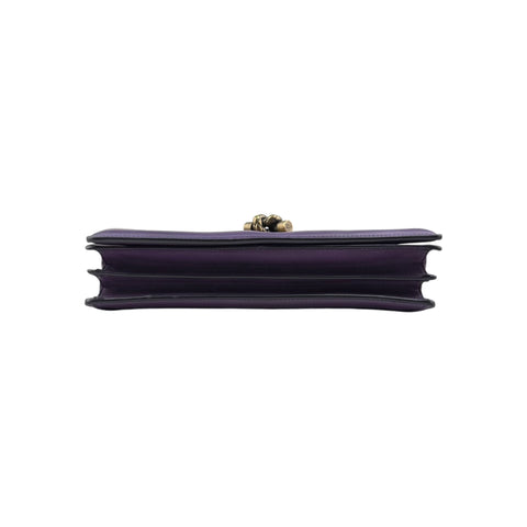 Bottega Veneta Purple Nappa Intrecciato Olimpia Knot crossbody bag