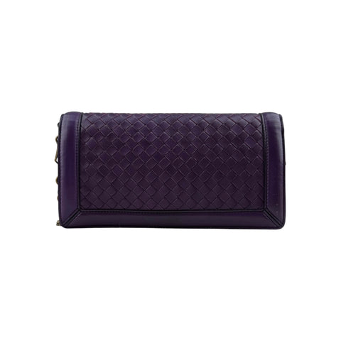 Bottega Veneta Purple Nappa Intrecciato Olimpia Knot crossbody bag