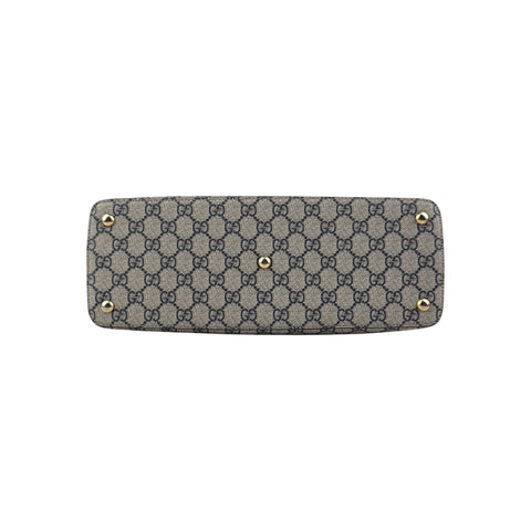 Gucci Beige/Black /Red GG Supreme Coated Canvas and Leather Tote Bag
