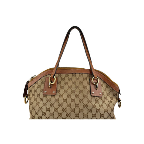 Gucci Bicolor GG Interlocking Dome Satchel Bag