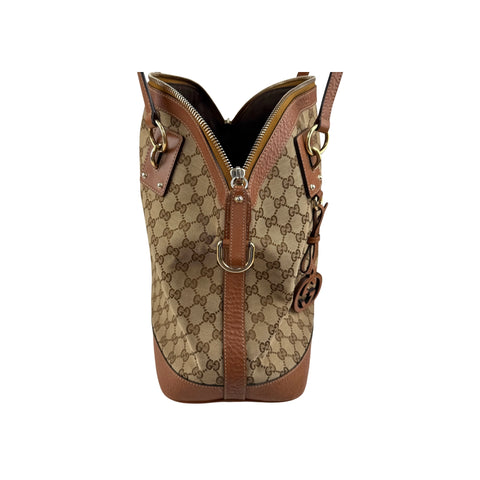 Gucci Bicolor GG Interlocking Dome Satchel Bag