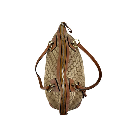 Gucci Bicolor GG Interlocking Dome Satchel Bag