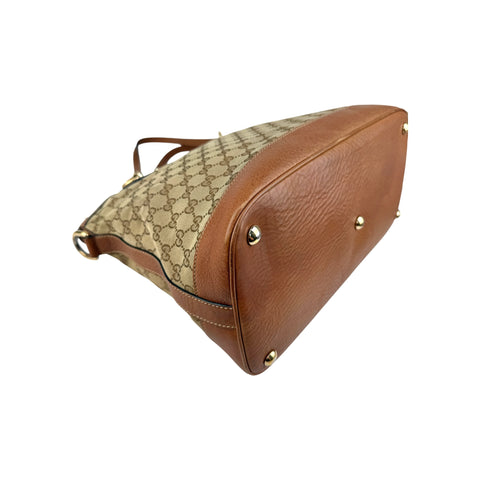 Gucci Bicolor GG Interlocking Dome Satchel Bag