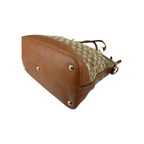 Gucci Bicolor GG Interlocking Dome Satchel Bag