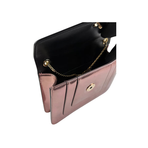 Bvlgari Patent Serpenti Forever Pink Shoulder Bag