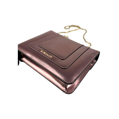 Bvlgari Patent Serpenti Forever Pink Shoulder Bag