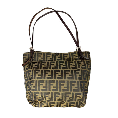 Fendi Logo Shopper Tote Cloth Tote - Loop Vintage