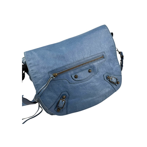 Balenciaga Atlantique Lambskin Leather Neo Folk Messenger Bag
