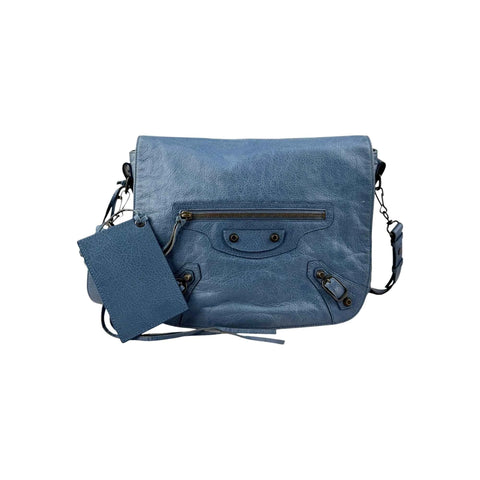 Balenciaga Atlantique Lambskin Leather Neo Folk Messenger Bag