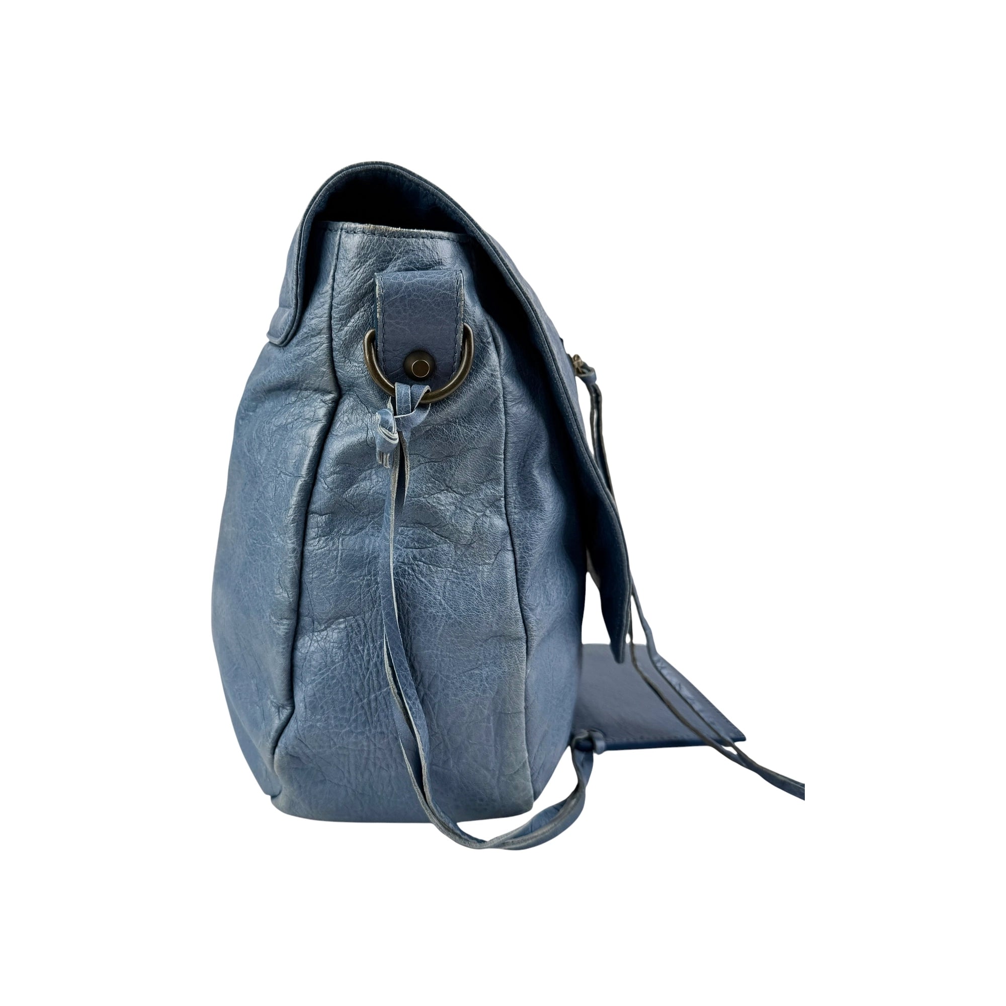 Balenciaga Atlantique Lambskin Leather Neo Folk Messenger Bag