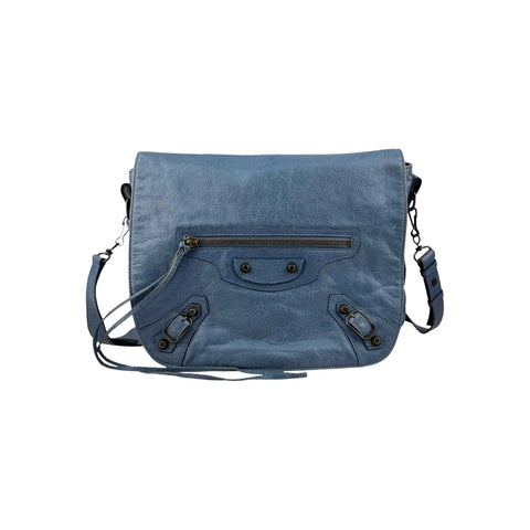 Balenciaga Atlantique Lambskin Leather Neo Folk Messenger Bag