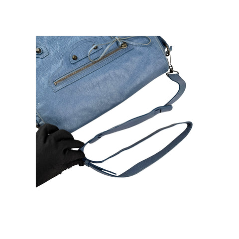 Balenciaga Atlantique Lambskin Leather Neo Folk Messenger Bag