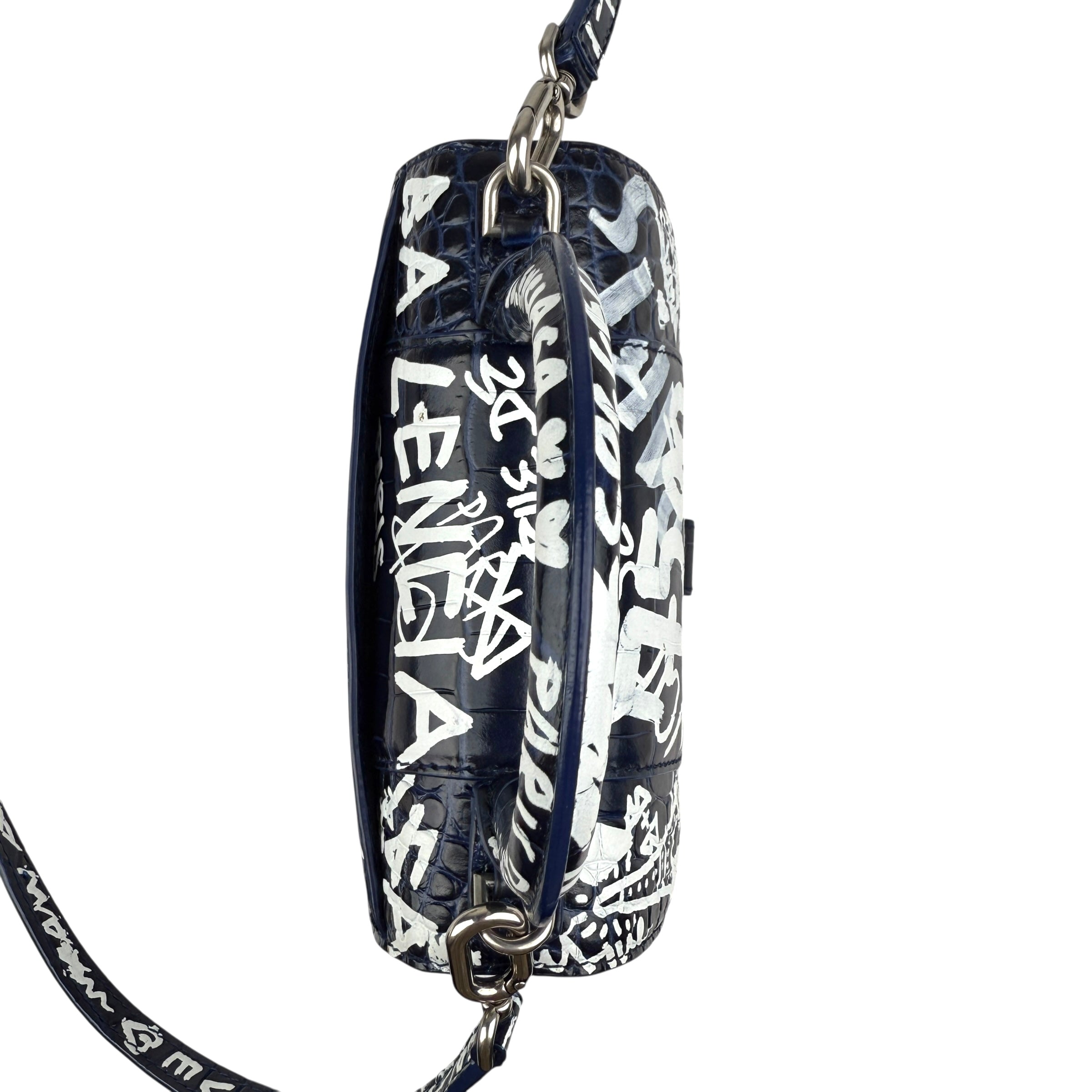 balenciaga-hourglass-graffiti-xs-navy-shoulder-bag-top