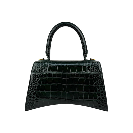 Balenciaga Hourglass Small handbag in dark green