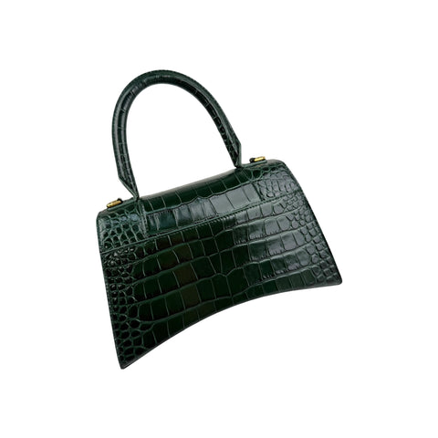Balenciaga Hourglass Small handbag in dark green