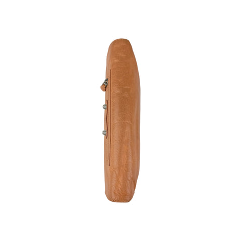 Balenciaga Light Orange Leather Giant Envelope Clutch