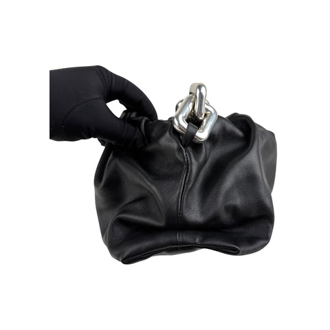 Bottega Veneta Black Leather Chain Pouch Bag