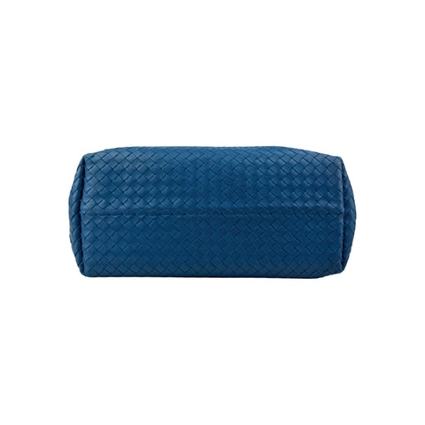 Bottega Veneta Blue Intrecciato Woven Nappa Leather Seamless Garda Tote Bag