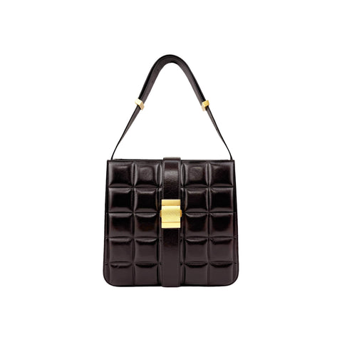 Bottega Veneta Marie Padded shoulder bag in brown leather