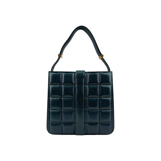 Bottega Veneta Marie Padded shoulder bag in green leather
