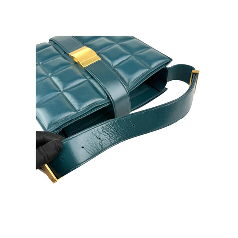 Bottega Veneta Marie Padded shoulder bag in green leather