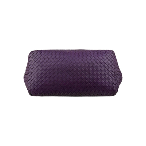 Bottega Veneta Purple Intrecciato Woven Nappa Leather Large Cesta Tote Bag