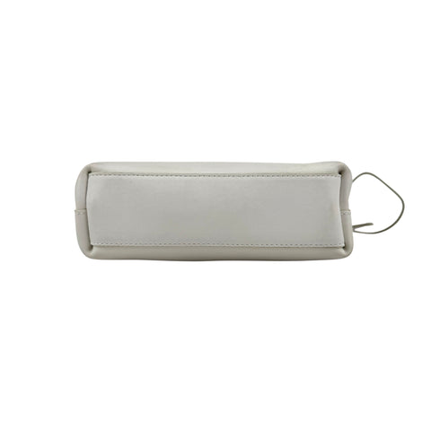 bottega veneta calfskin the point triangle bag chalk bottom