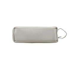 bottega veneta calfskin the point triangle bag chalk bottom