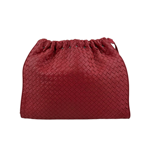 bottega veneta intrecciato leather shoulder bag back
