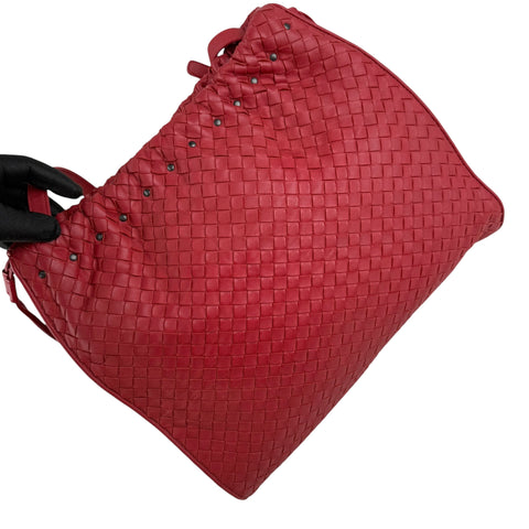 bottega veneta intrecciato leather shoulder bag left front 45