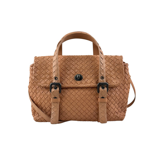 bottega veneta intrecciato two-way shoulder bag front