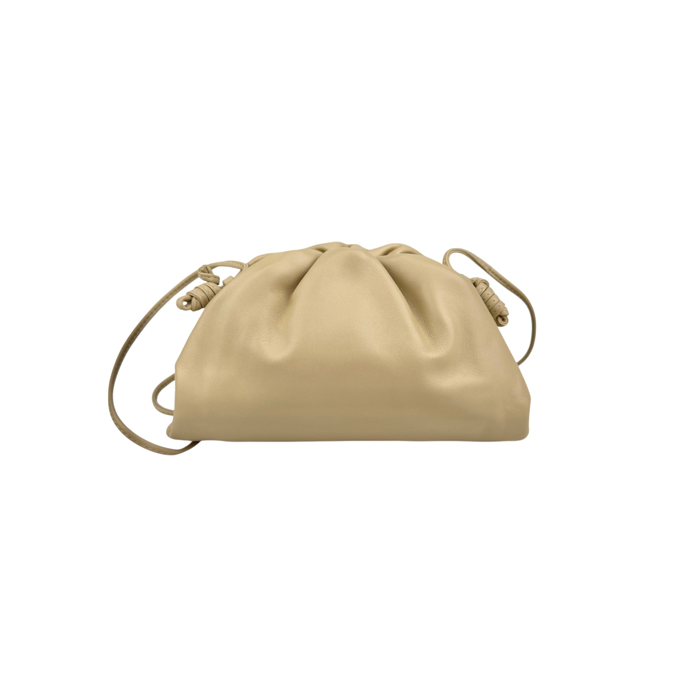 bottega veneta lambskin the mini pouch crossbody bag front