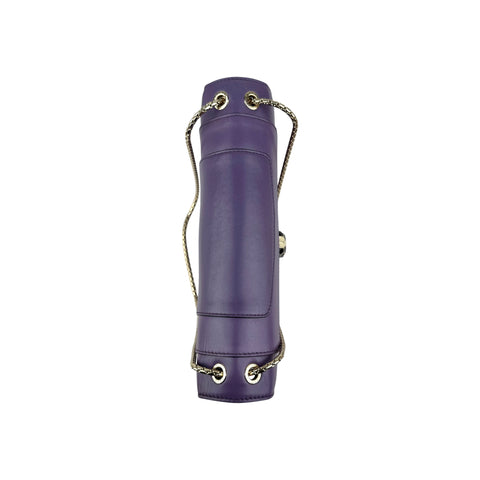 Bulgari Calfskin Serpenti Forever Shoulder Bag Purple