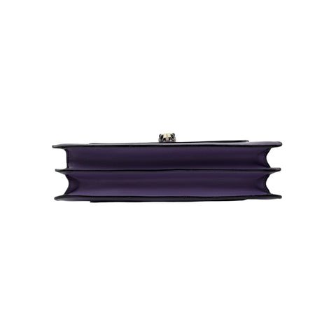 Bulgari Calfskin Serpenti Forever Shoulder Bag Purple