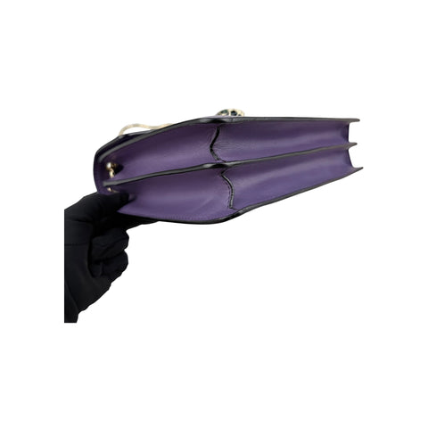 Bulgari Calfskin Serpenti Forever Shoulder Bag Purple