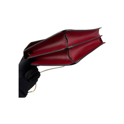 Bvlgari Leather Serpenti Forever Flap Bag Burgundy