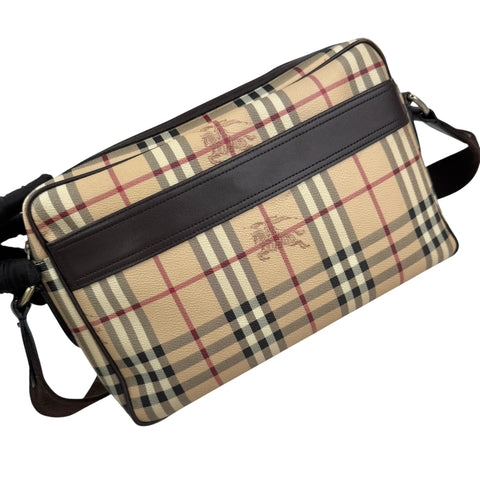 burberry house check shoulder bag left front 45