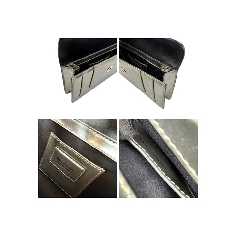 Bvlgari Serpenti Forever Metallic Chain Clutch