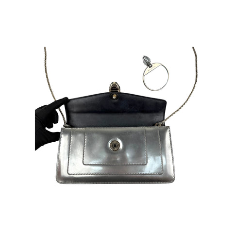 Bvlgari Serpenti Forever Metallic Chain Clutch