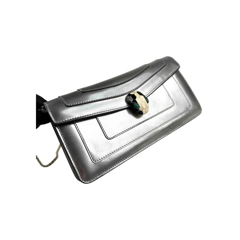 Bvlgari Serpenti Forever Metallic Chain Clutch