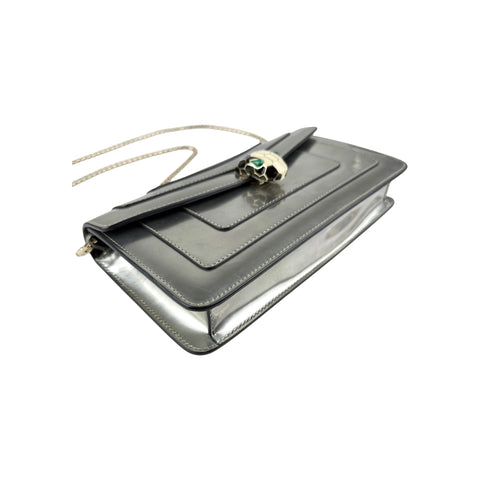 Bvlgari Serpenti Forever Metallic Chain Clutch