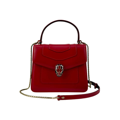 Bvlgari Serpenti Forever Top Handle Bag Leather crossbody bag