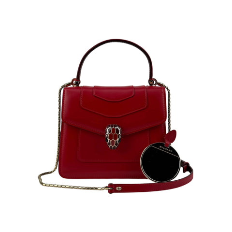 Bvlgari Serpenti Forever Top Handle Bag Leather crossbody bag