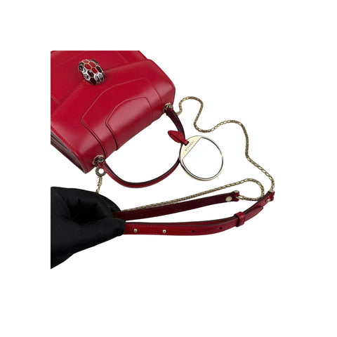 Bvlgari Serpenti Forever Top Handle Bag Leather crossbody bag