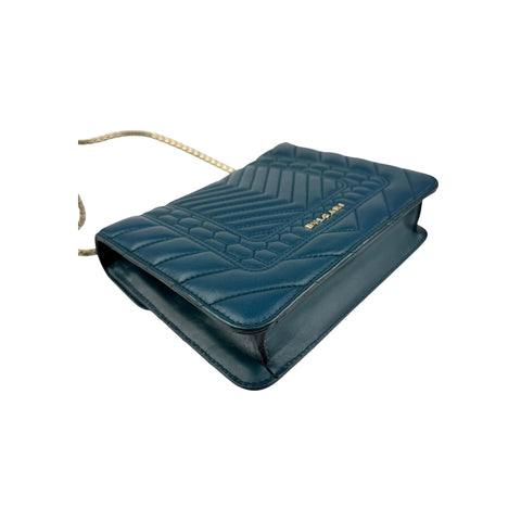 Bvlgari Teal Quilted Scaglie Leather Small Serpenti Forever Shoulder Bag